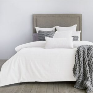 Waffle Weave Cotton Duvet Cover white
